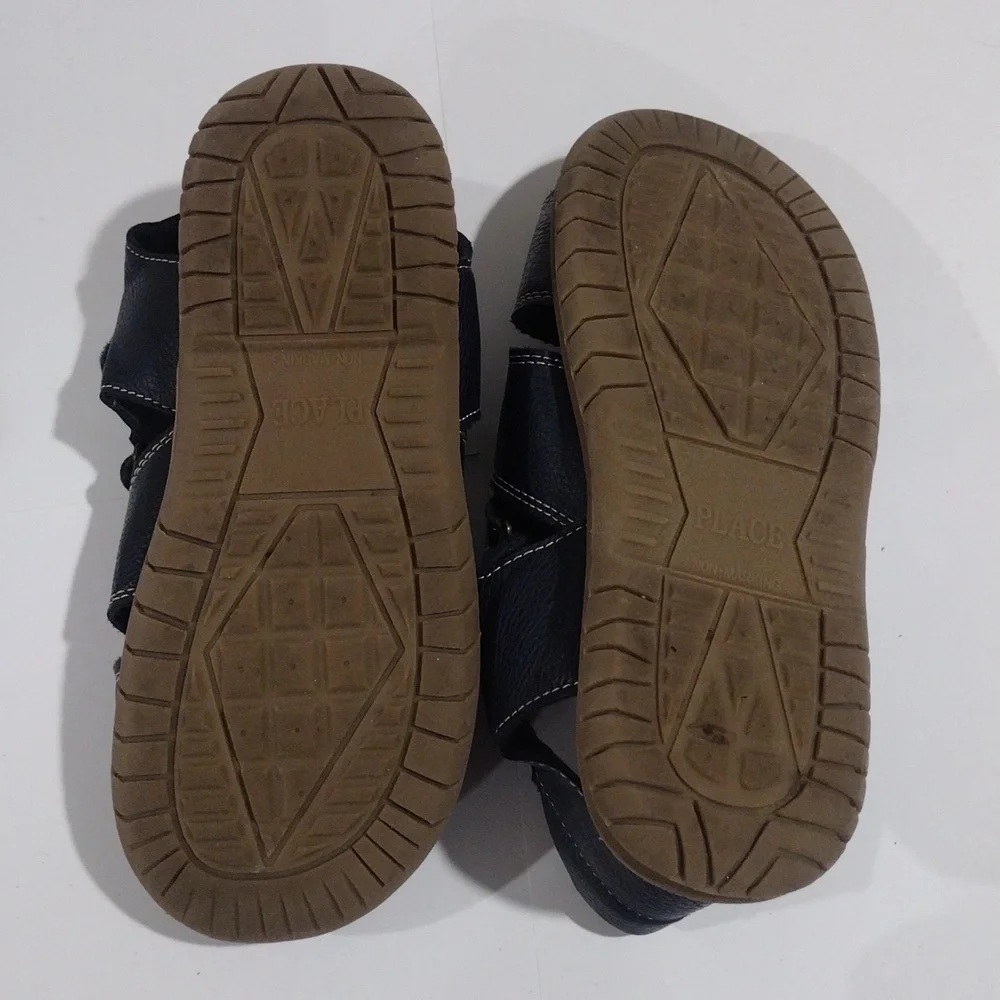 The Children’s Place Boys Navy Blue Sandals Size 2 - Adjustable Straps Closure